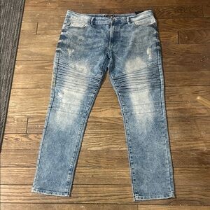 South Pole Distressed Blue Skinny Jeans